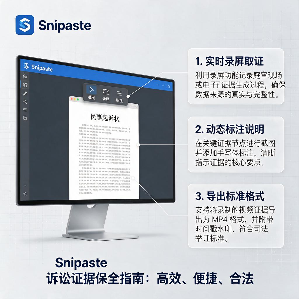 Snipaste如何用于诉讼证据保全?