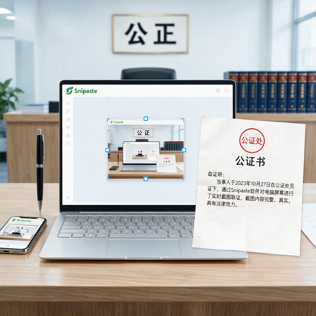 Snipaste截图如何在公证处有效取证?