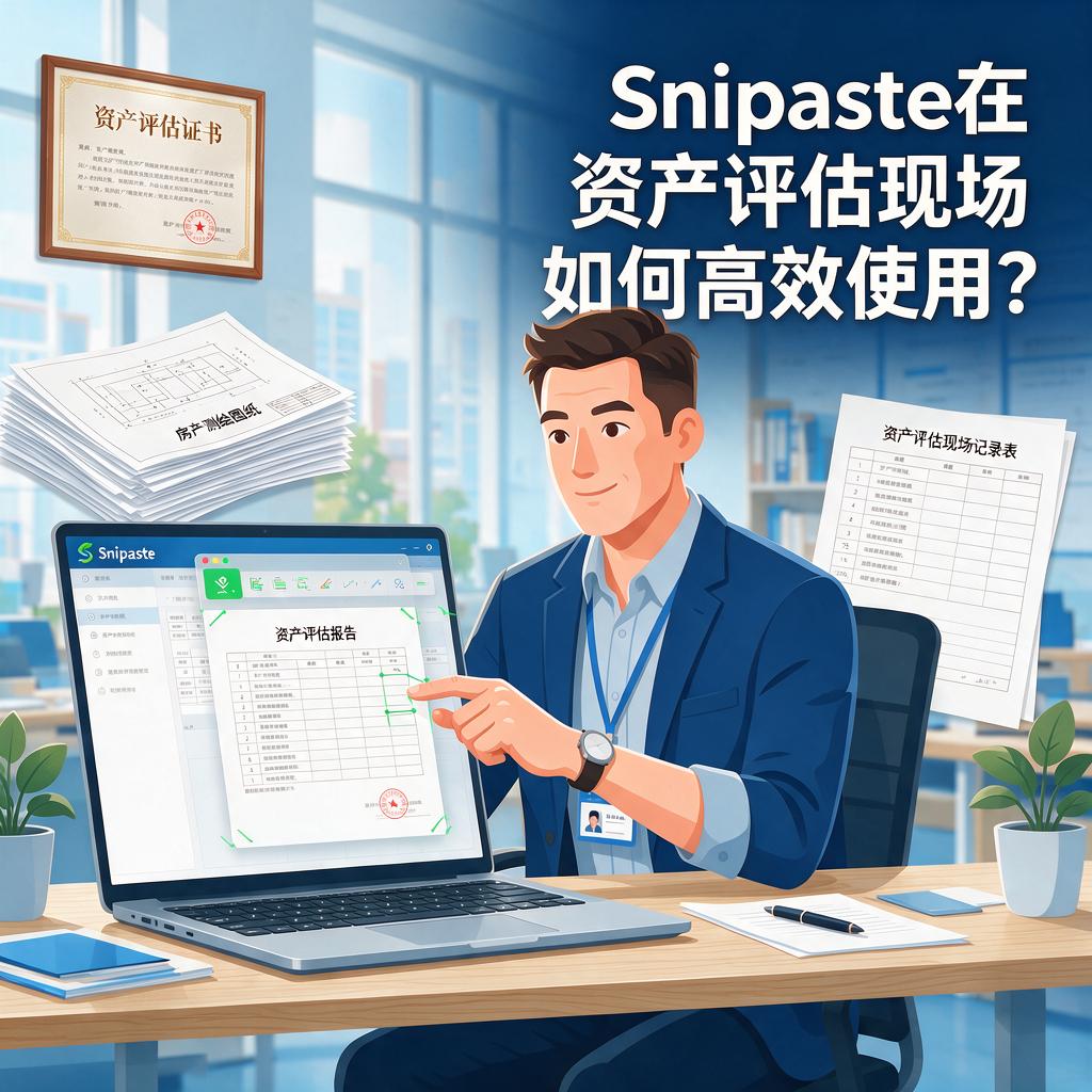 Snipaste在资产评估现场如何高效使用?