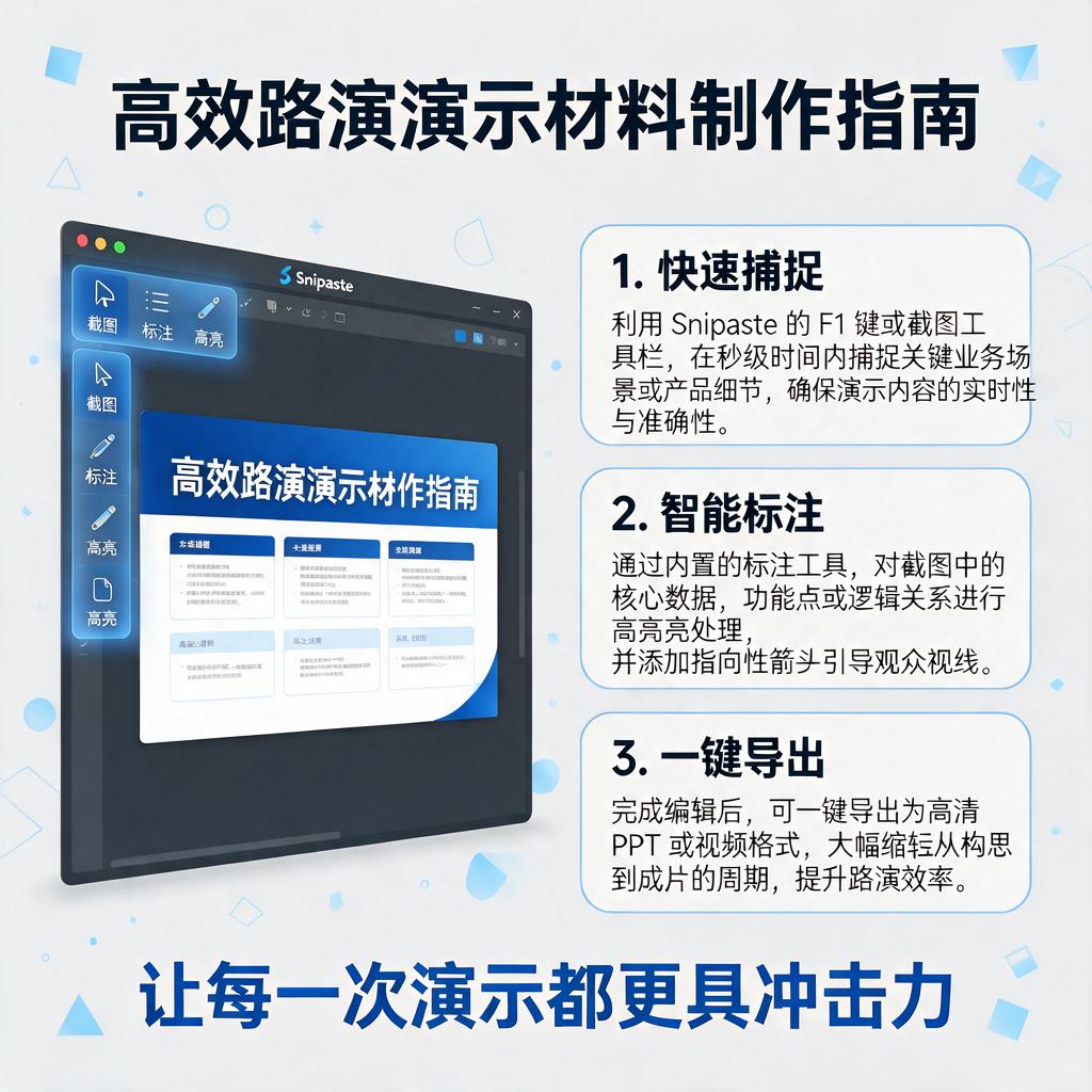 如何用Snipaste制作高效的路演演示材料?