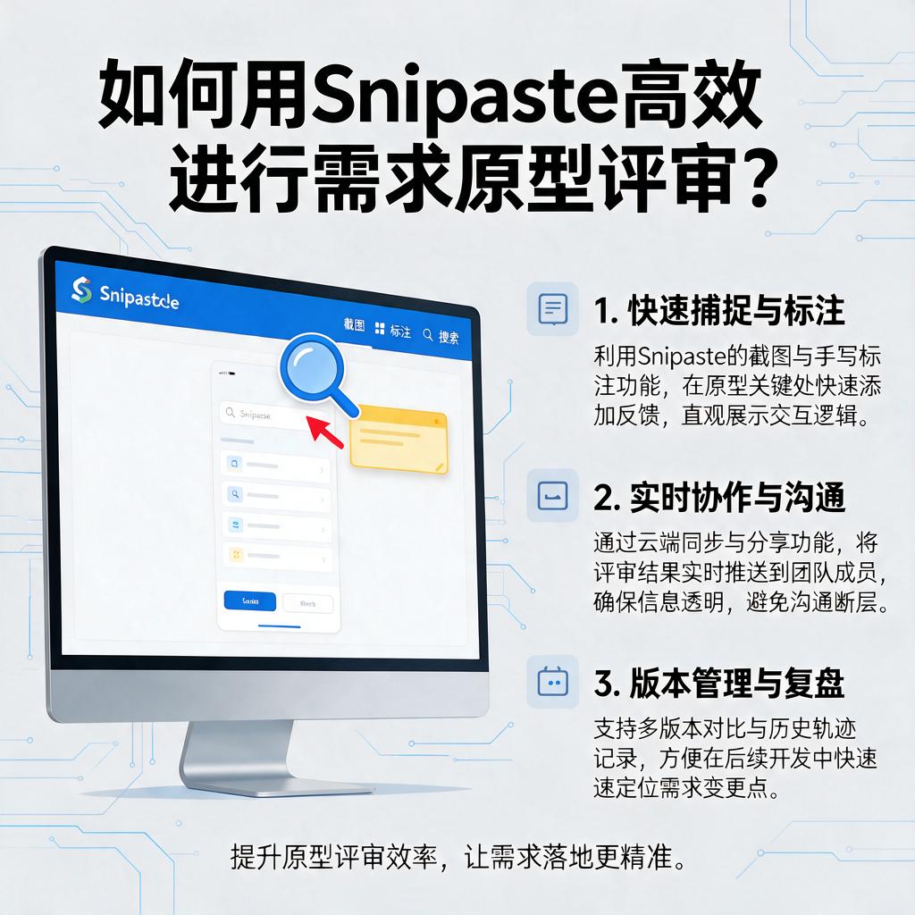 如何用Snipaste高效进行需求原型评审?