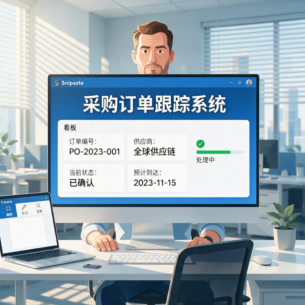 如何利用Snipaste高效进行采购订单跟踪?
