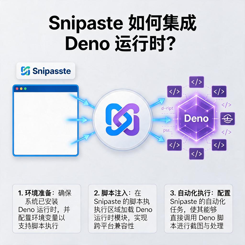 Snipaste如何集成Deno运行时?