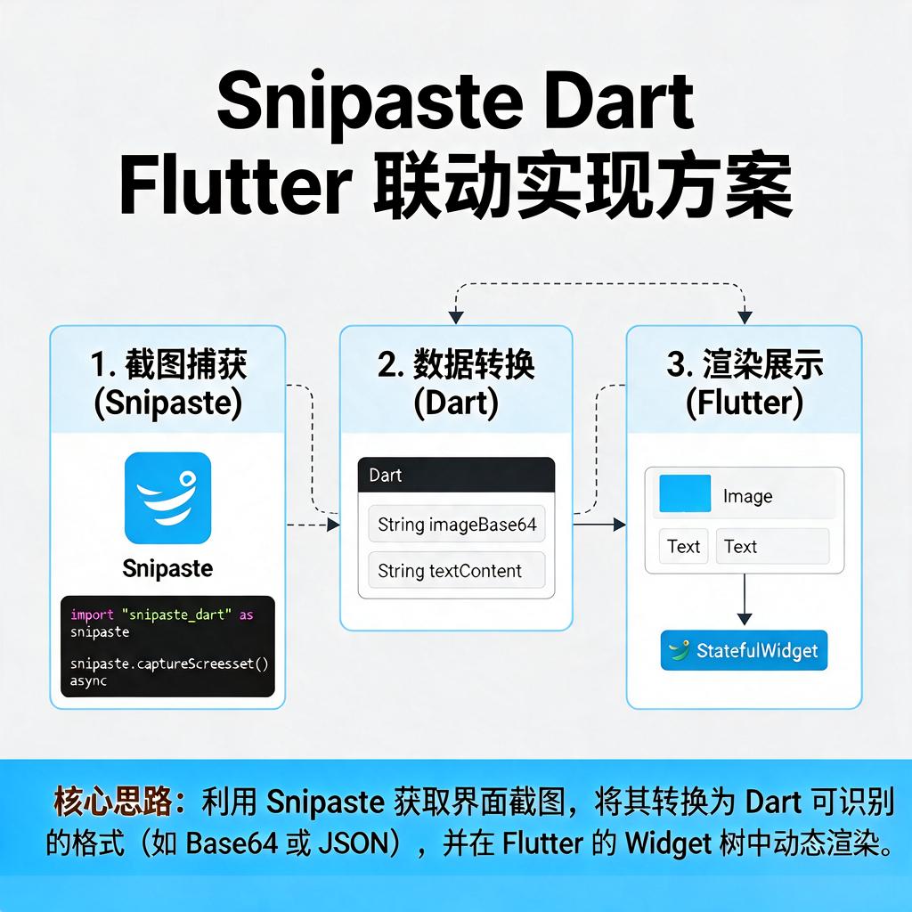 Snipaste Dart Flutter如何实现联动?