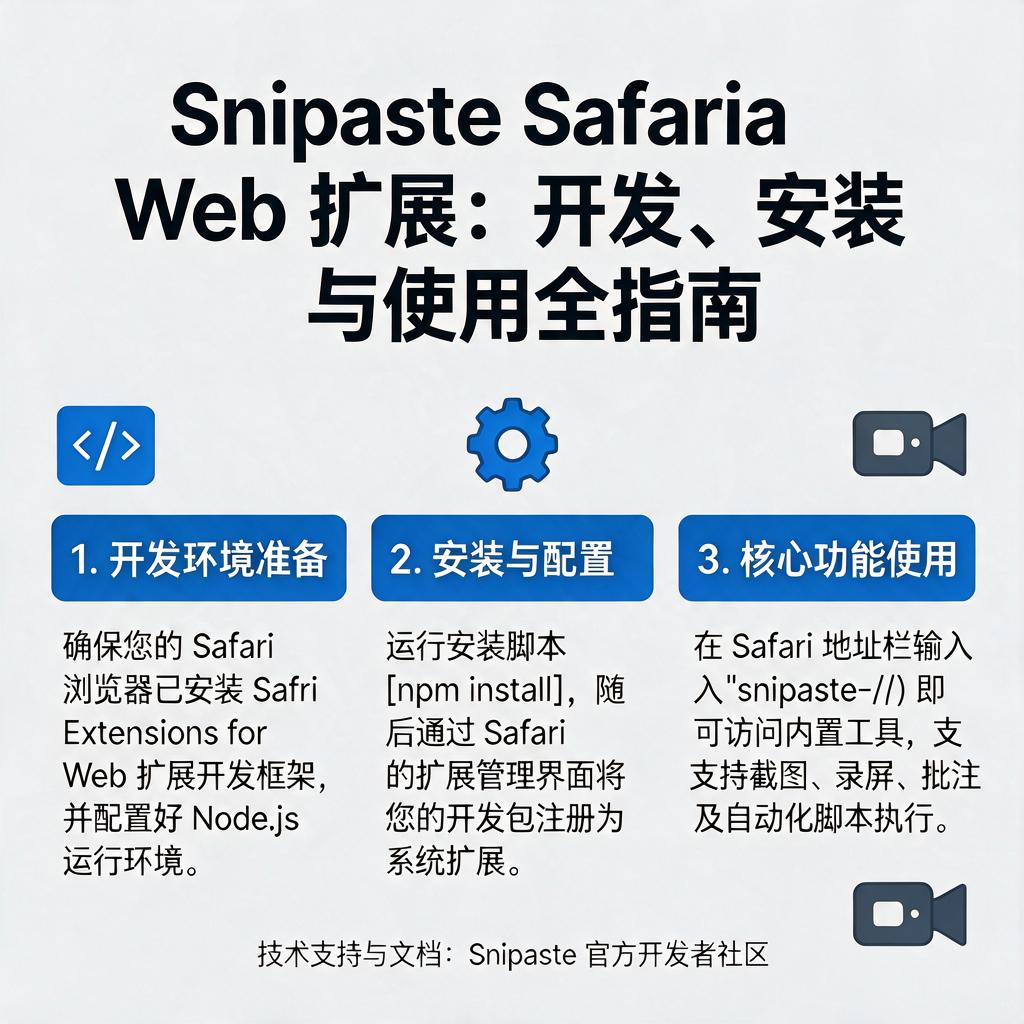 Snipaste Safari Web扩展怎么开发安装使用？