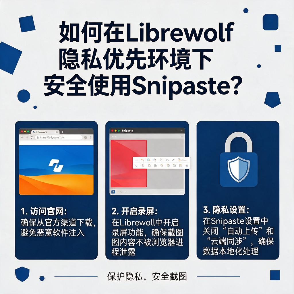 如何在Librewolf隐私优先环境下安全使用Snipaste?