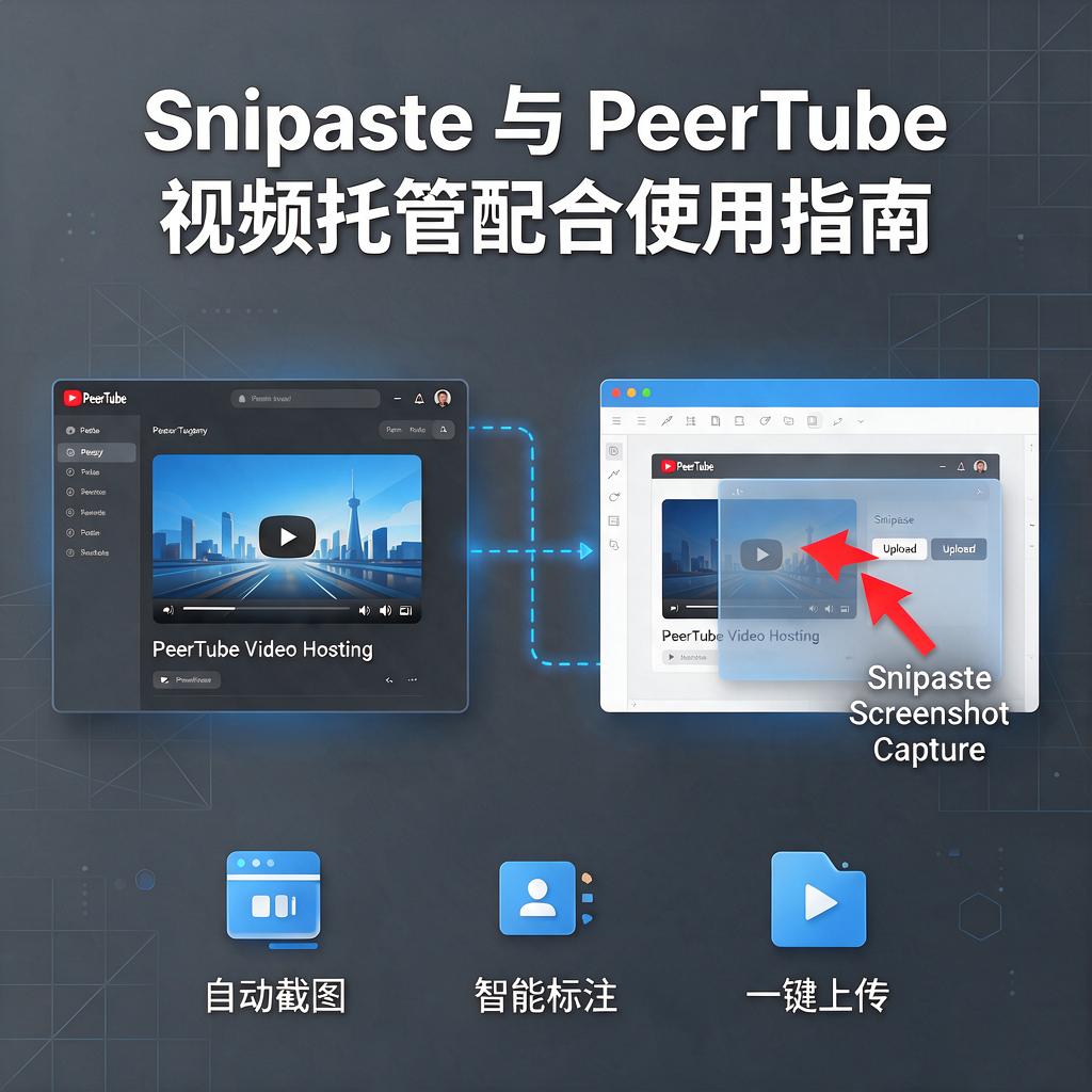 Snipaste如何与PeerTube视频托管配合使用?