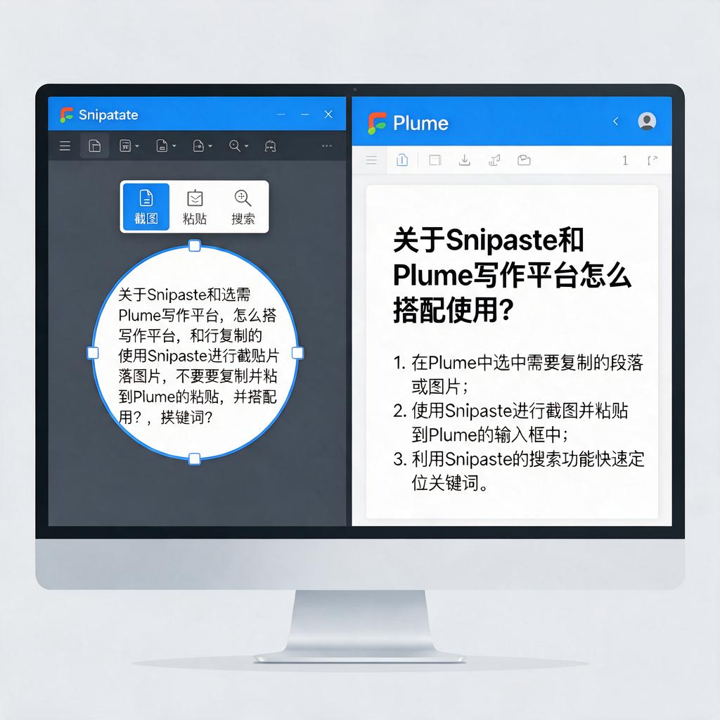 Snipaste和Plume写作平台怎么搭配使用?