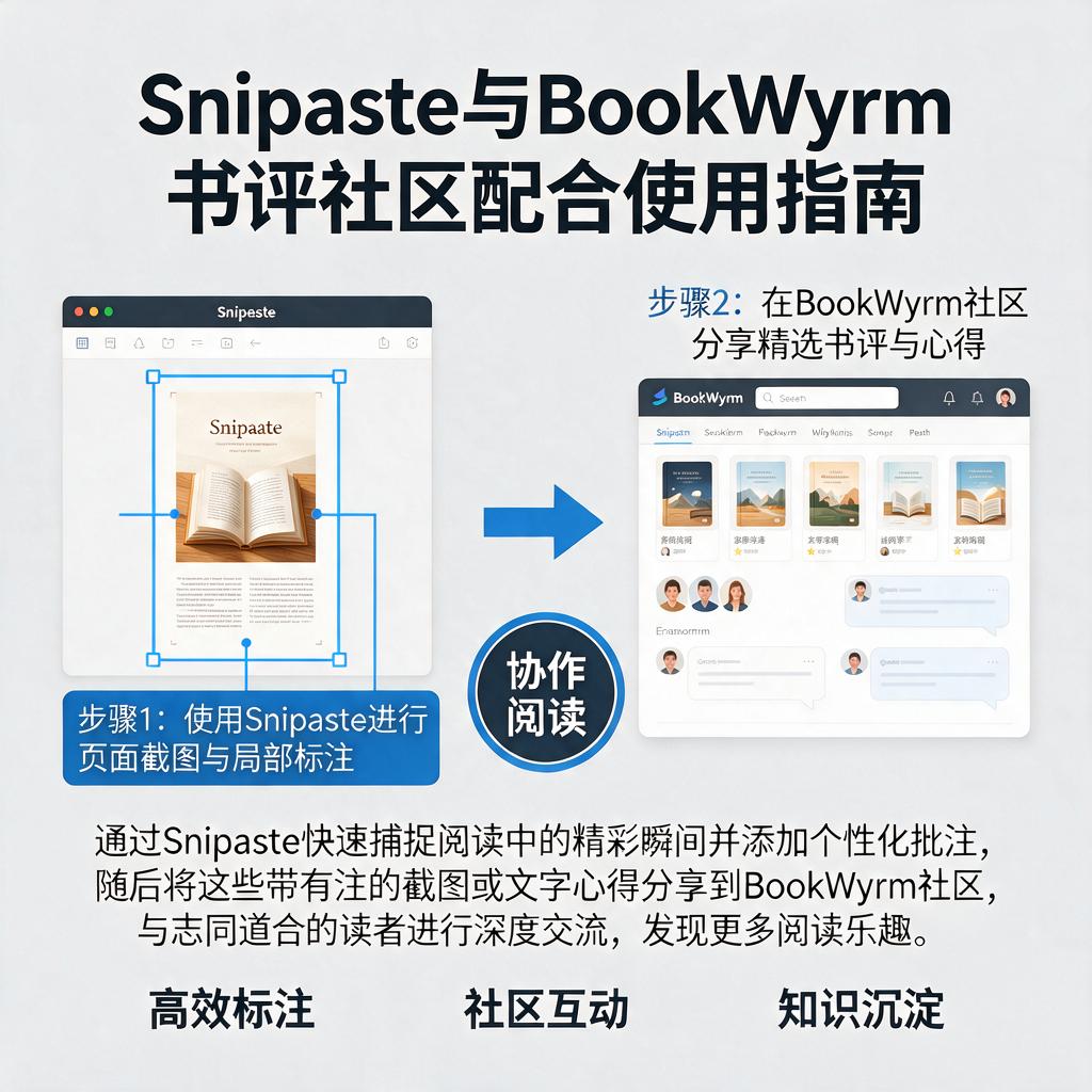 Snipaste和BookWyrm书评社区如何配合使用?