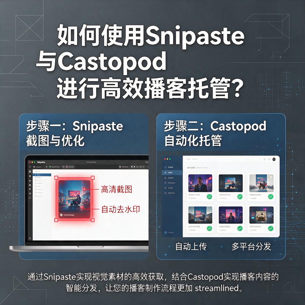 如何使用Snipaste与Castopod进行高效播客托管?