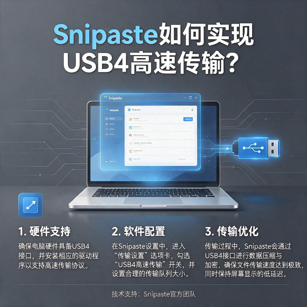 Snipaste如何实现USB4高速传输?