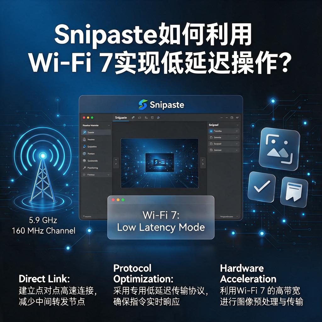 Snipaste如何利用Wi-Fi 7实现低延迟操作?