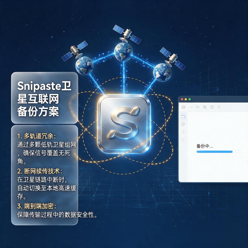 Snipaste如何实现卫星互联网备份?