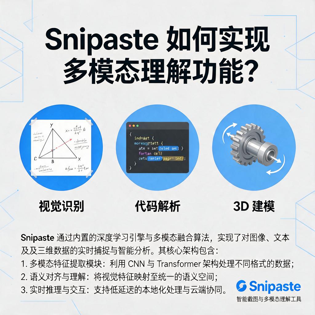 Snipaste如何实现多模态理解功能?