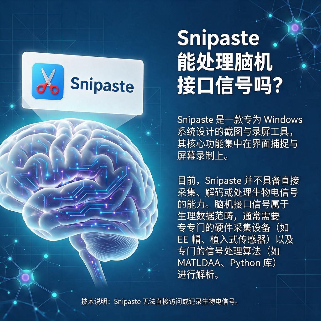 Snipaste能处理脑机接口信号吗?