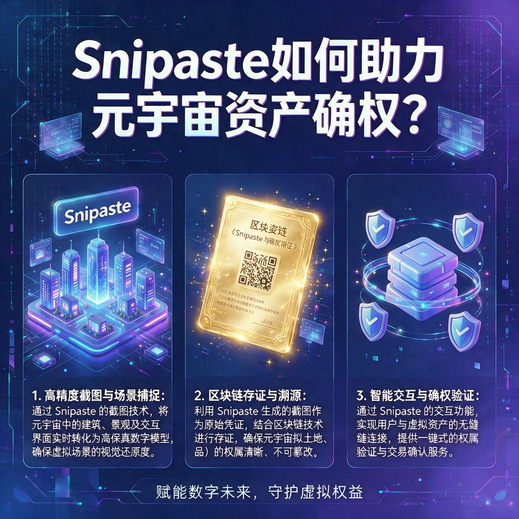 Snipaste如何助力元宇宙资产确权?