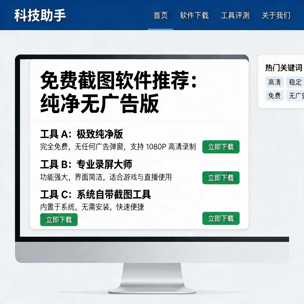 免费截图软件哪个最好用且无广告?