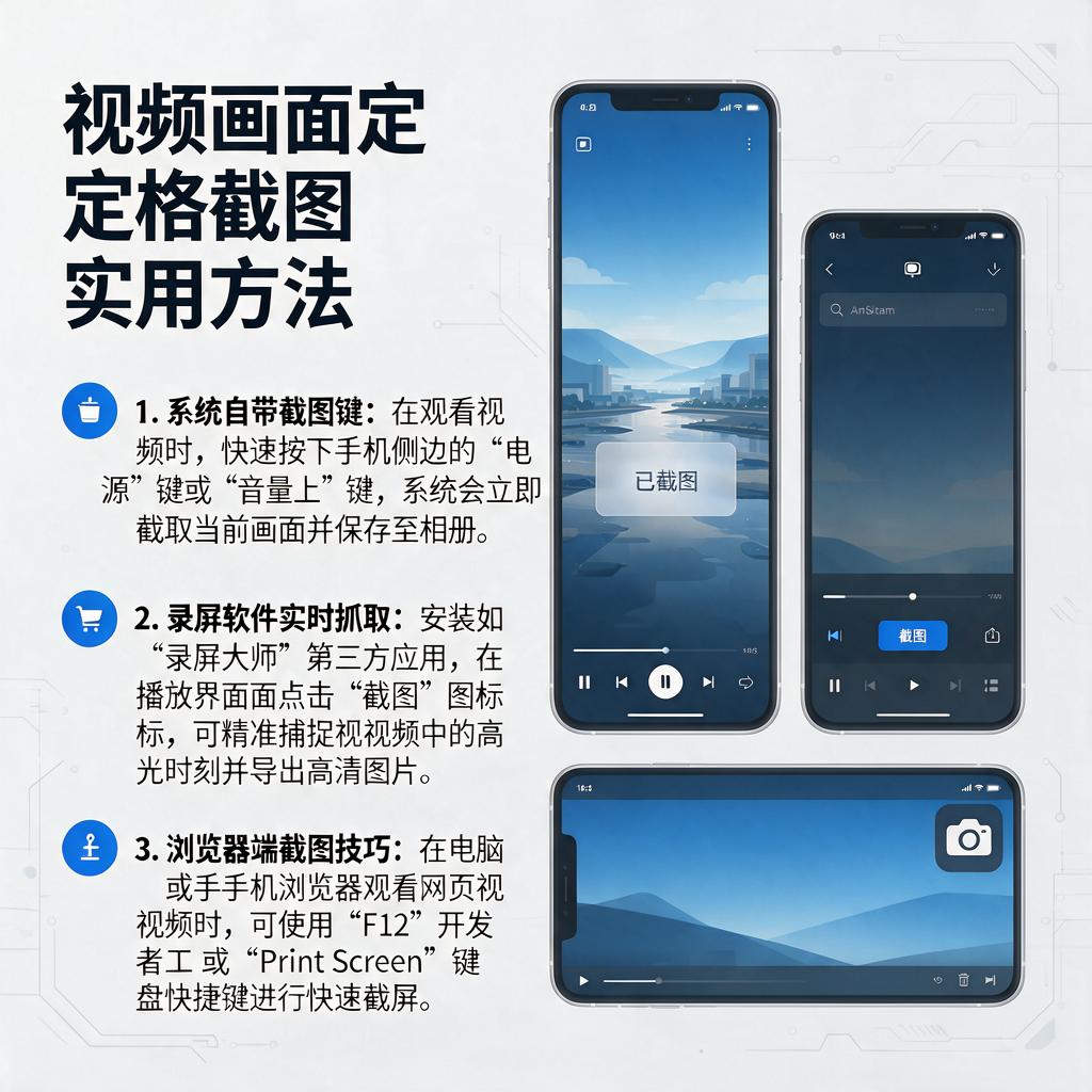 视频画面定格截图有哪些实用方法?