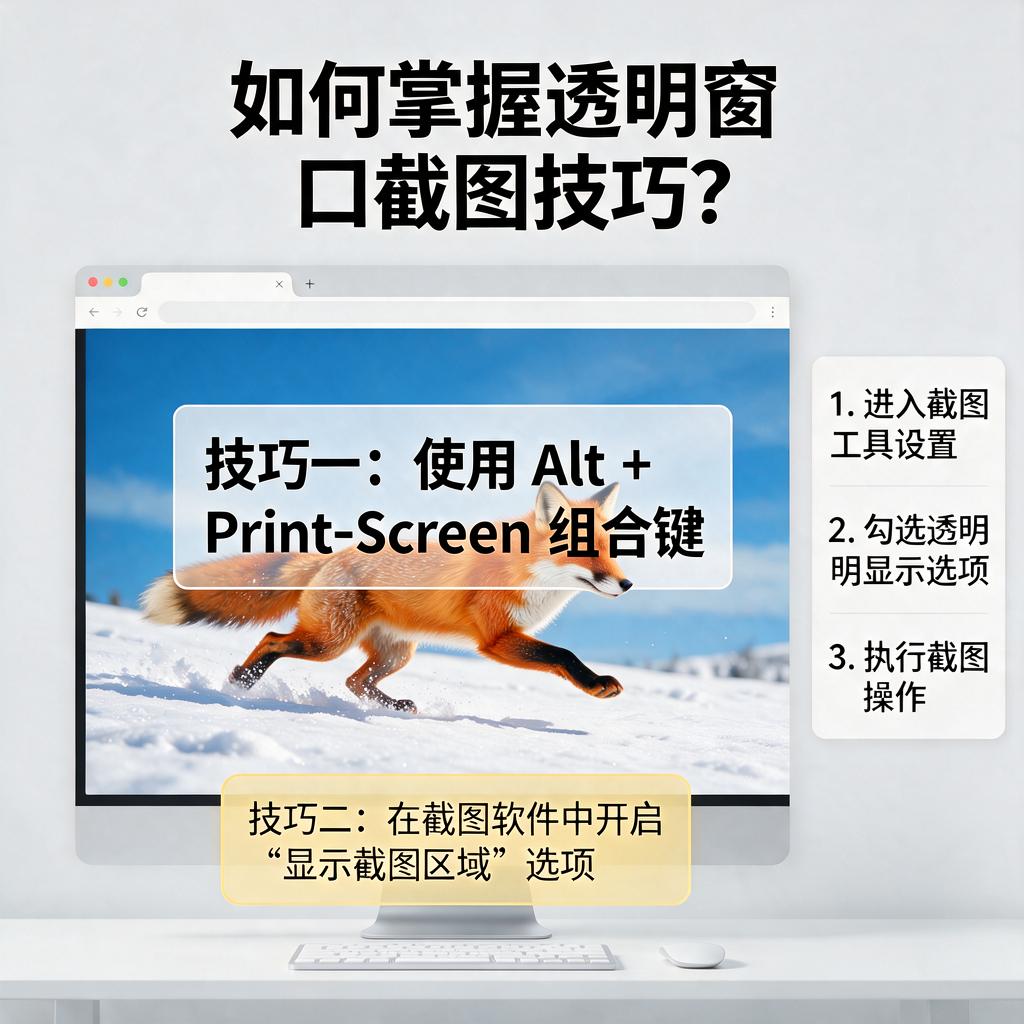 如何掌握透明窗口截图技巧?