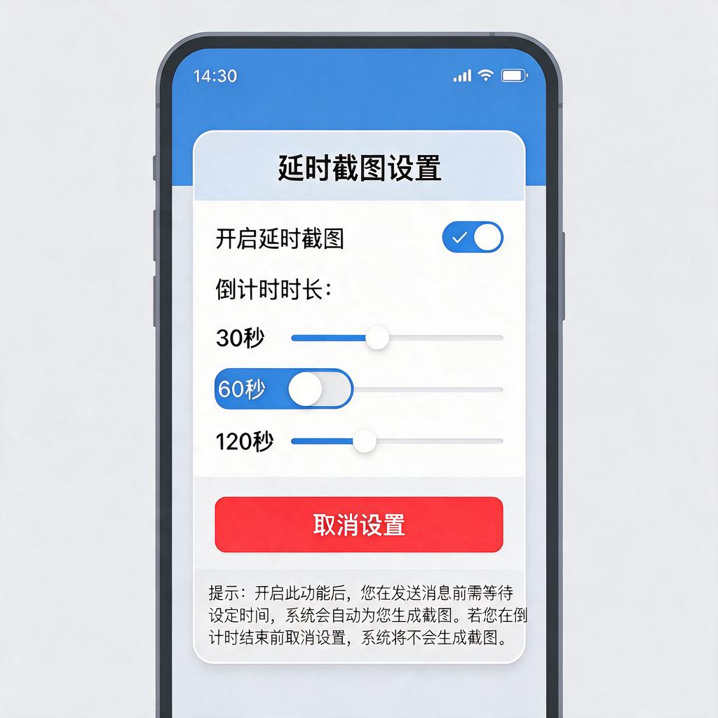 延时截图倒计时怎么设置与取消?