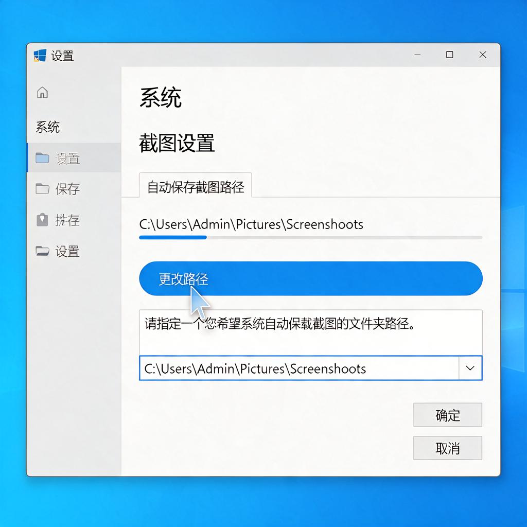 如何修改截图自动保存路径?