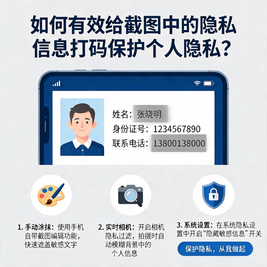如何有效给截图中的隐私信息打码保护个人隐私?