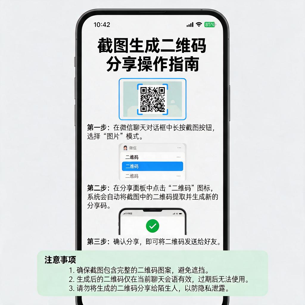 截图生成二维码分享如何操作及注意事项?