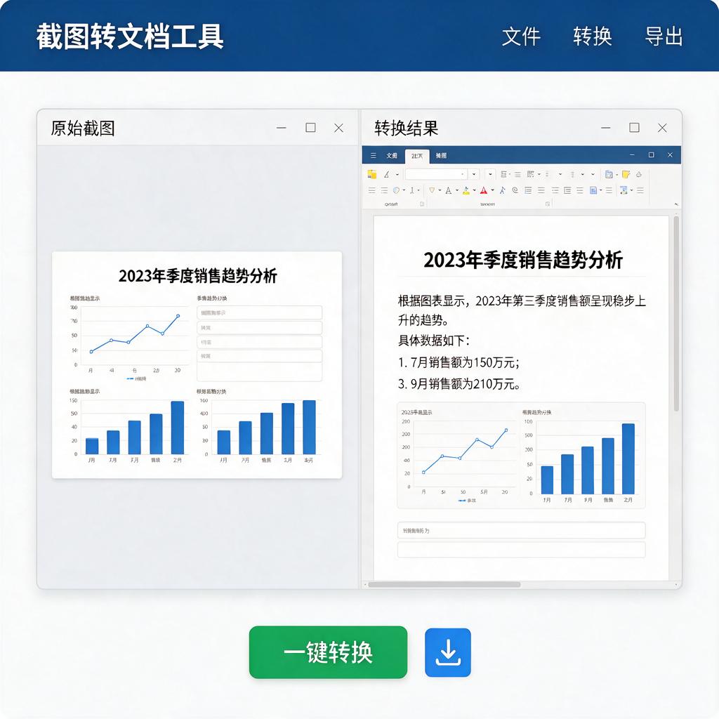 如何将截图内容转换成可编辑的Word文档?