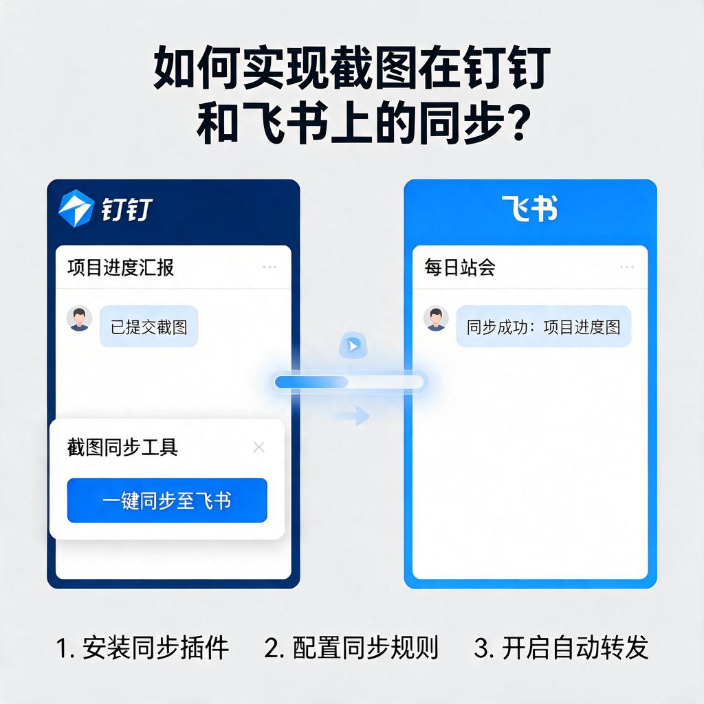如何实现截图在钉钉和飞书上的同步?