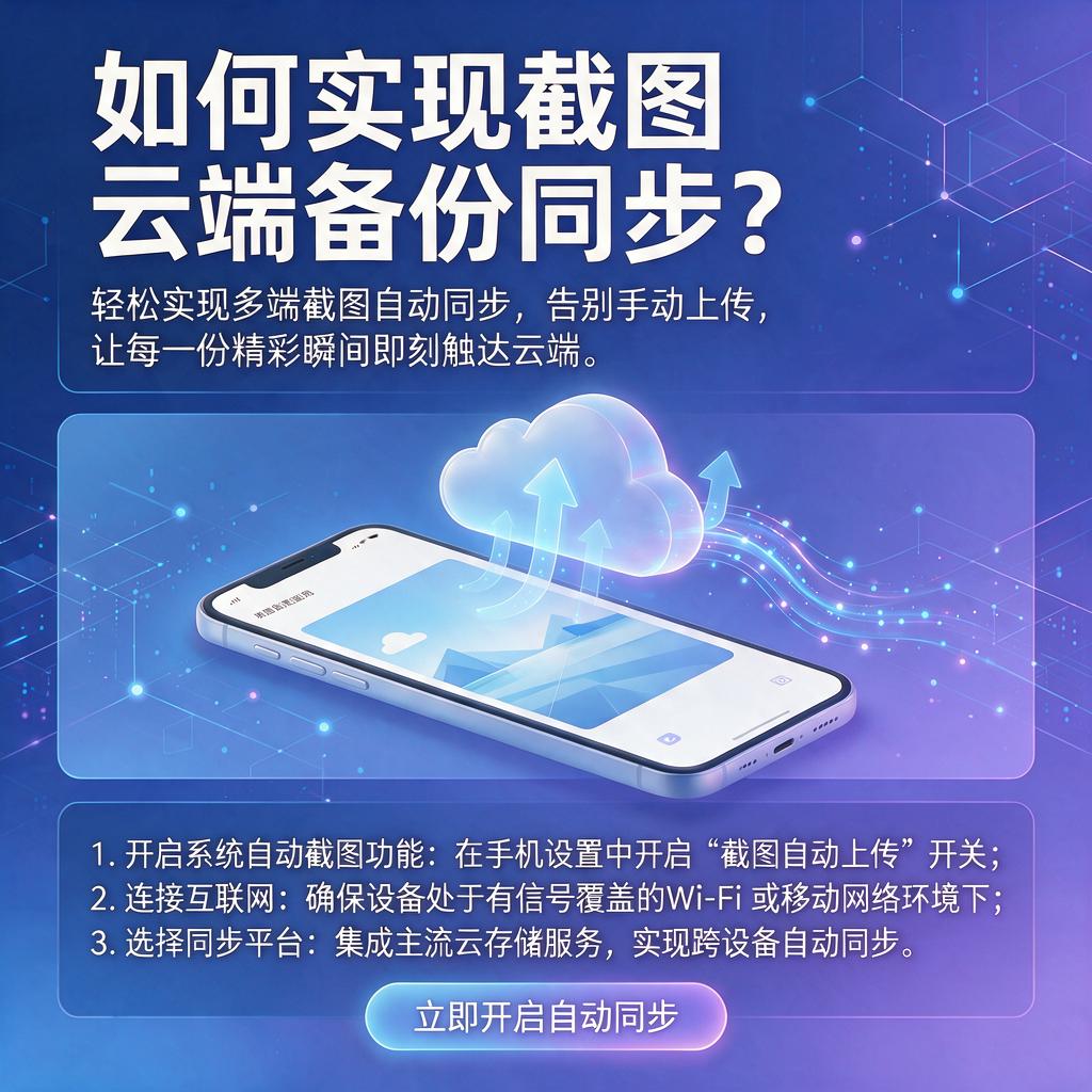 如何实现截图云端备份同步?
