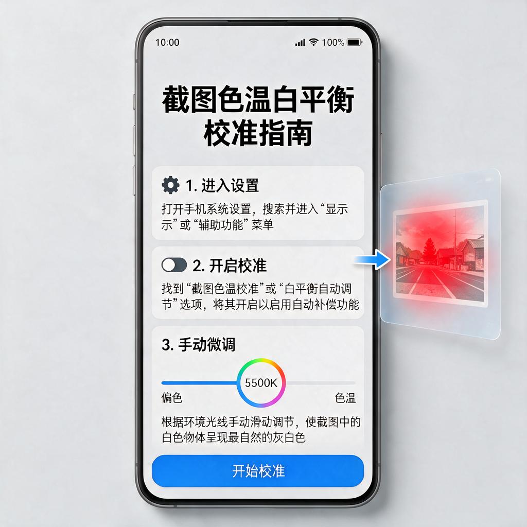 截图色温白平衡校准应该如何操作?