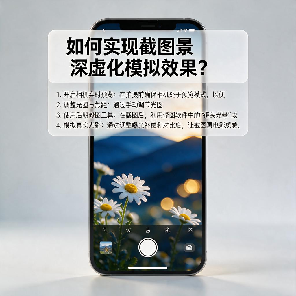 如何实现截图景深虚化模拟效果?