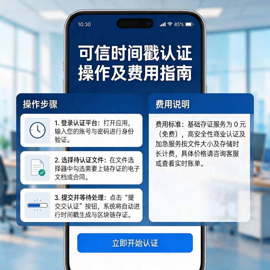 截图可信时间戳认证如何操作及费用是多少?