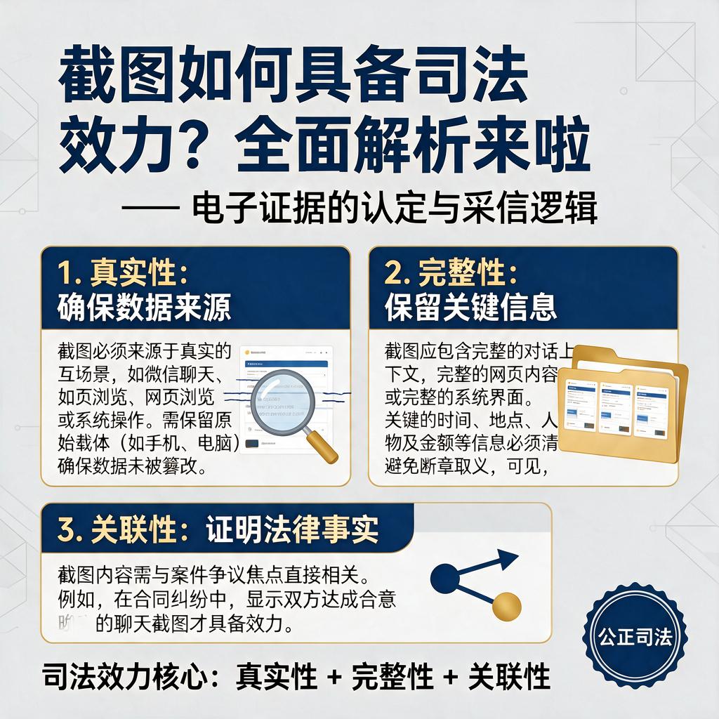 截图如何具备司法效力?全面解析来啦