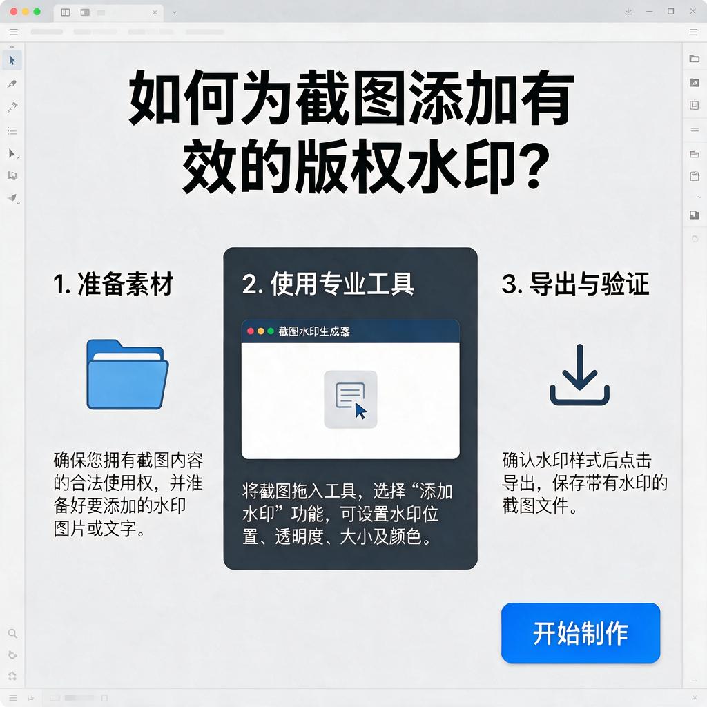 如何为截图添加有效的版权水印?