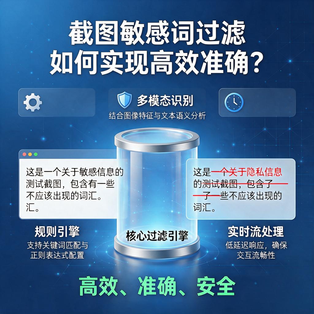 截图敏感词过滤如何实现高效准确?