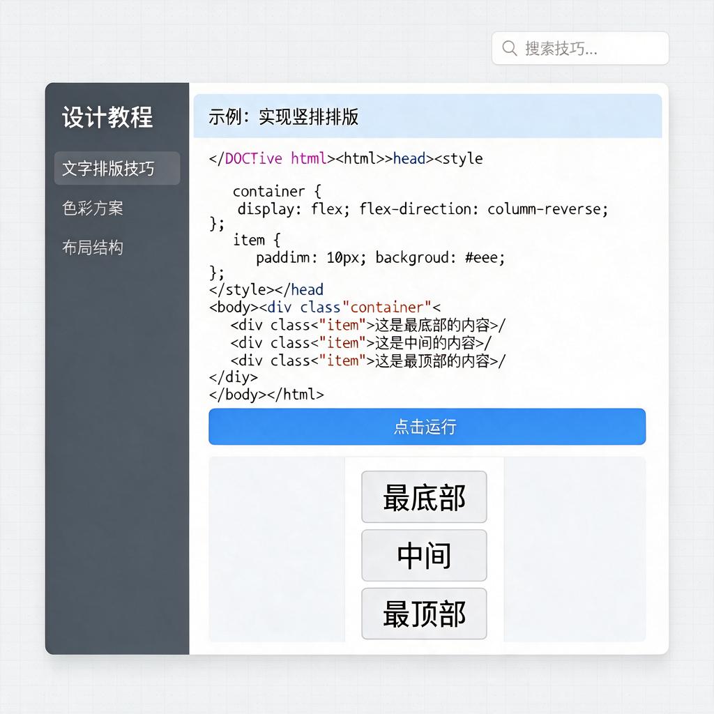截图文字如何实现竖排排版?