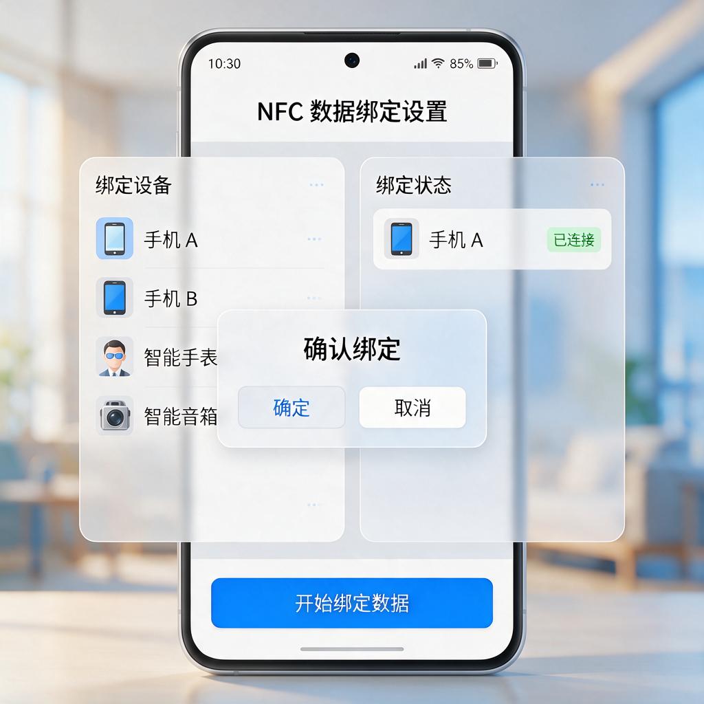 截图文字如何进行NFC数据绑定操作?
