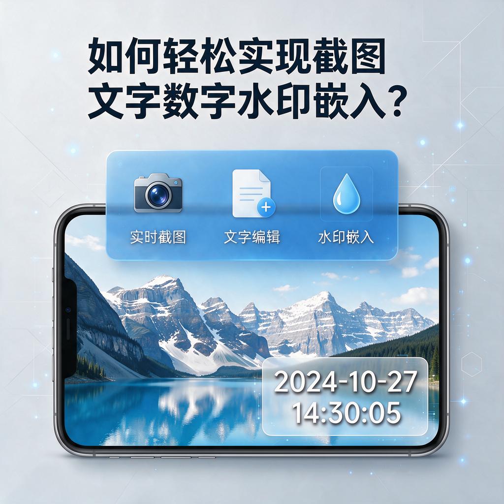 如何轻松实现截图文字数字水印嵌入?