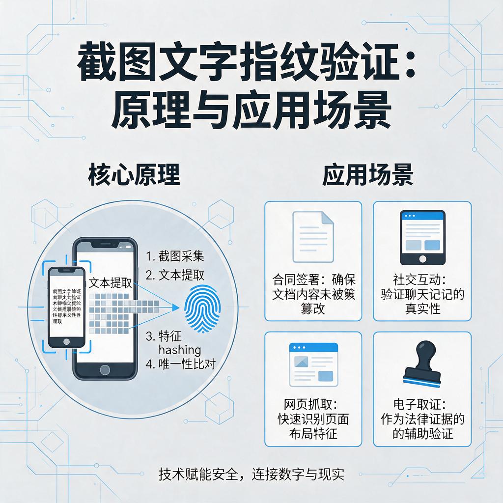 截图文字指纹验证关联如何操作并应用在哪些场景?