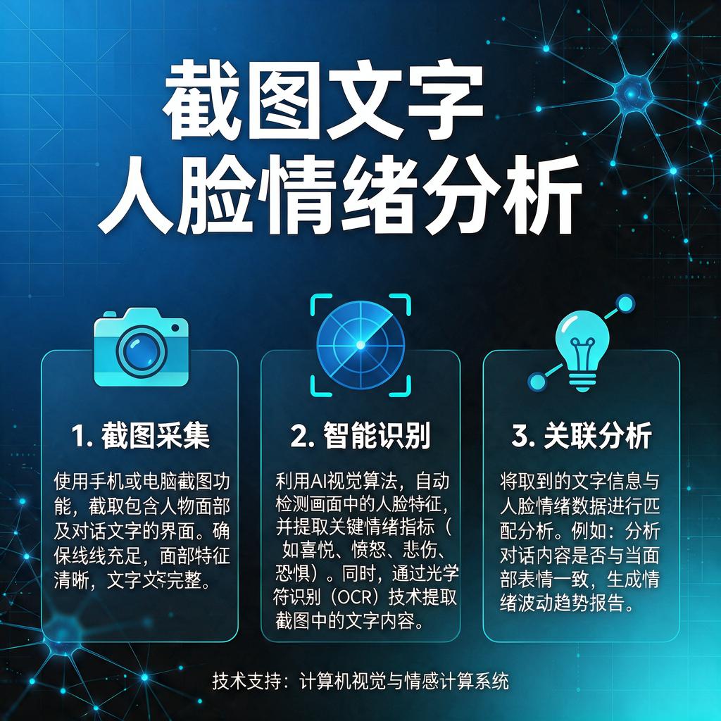 如何进行截图文字人脸情绪分析?
