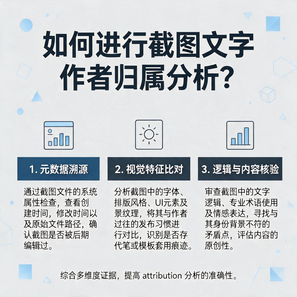 如何进行截图文字作者归属分析?