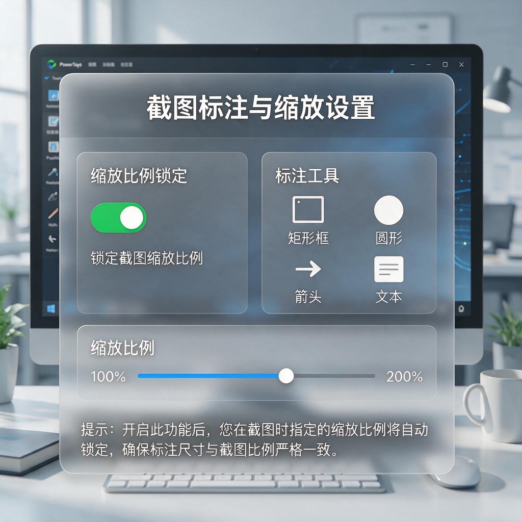 如何锁定截图标注的缩放比例?