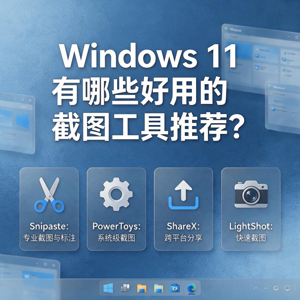 Windows 11有哪些好用的截图工具推荐?