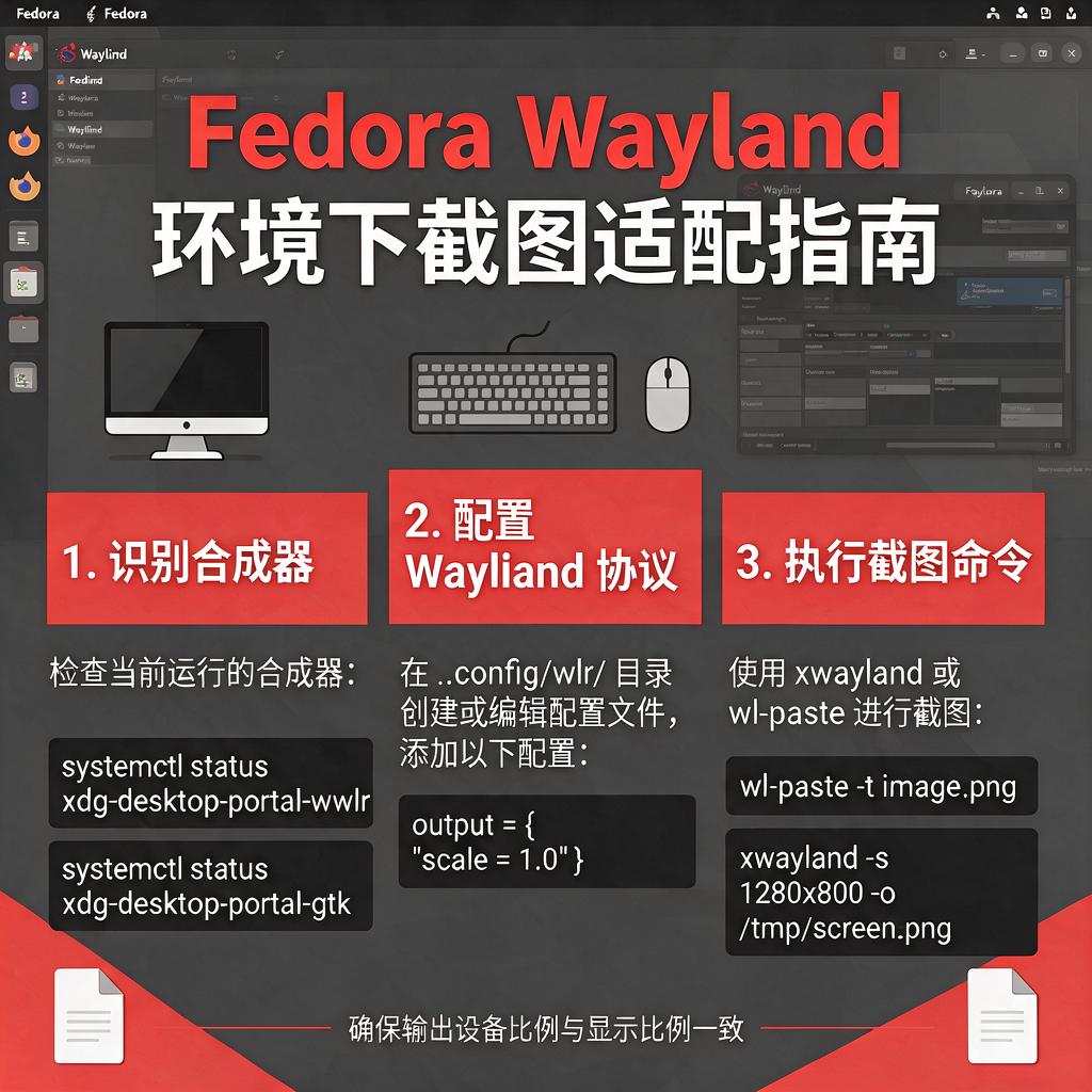 Fedora Wayland环境下如何进行截图适配？