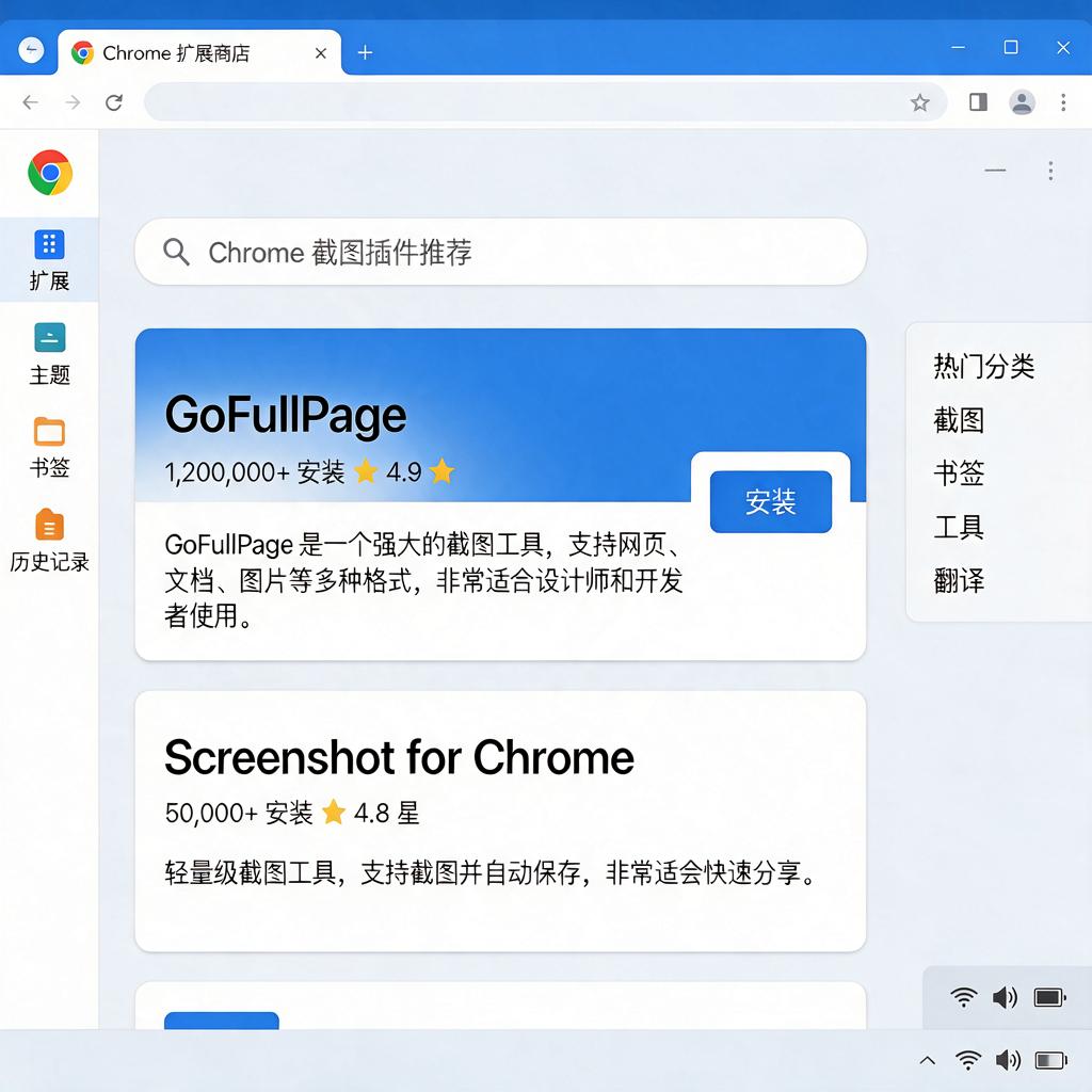 浏览器Chrome截图插件怎么选和使用？
