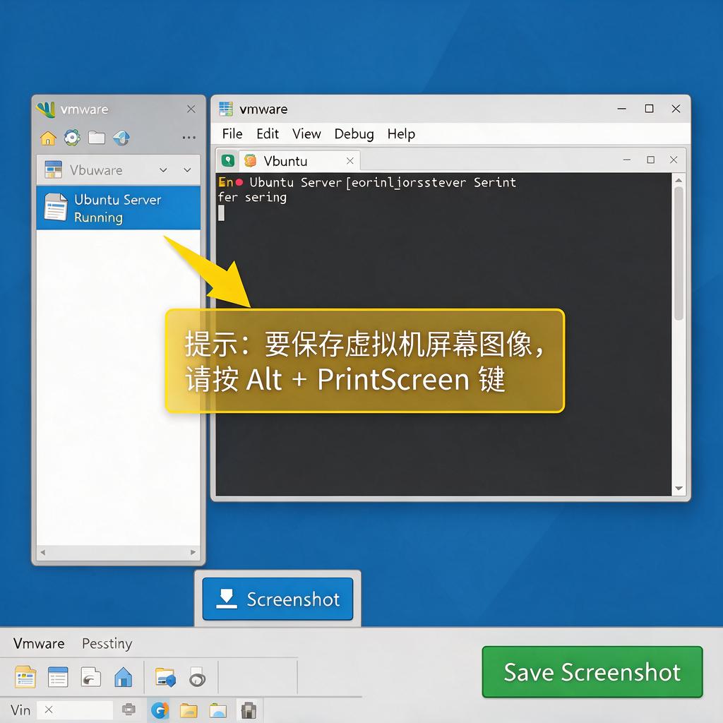 VMware虚拟机截图怎么操作并保存?
