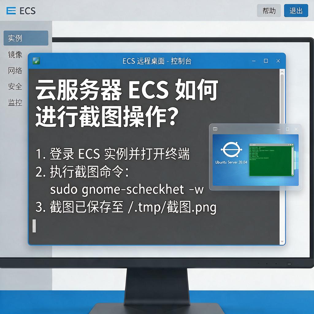云服务器ECS如何进行截图操作?
