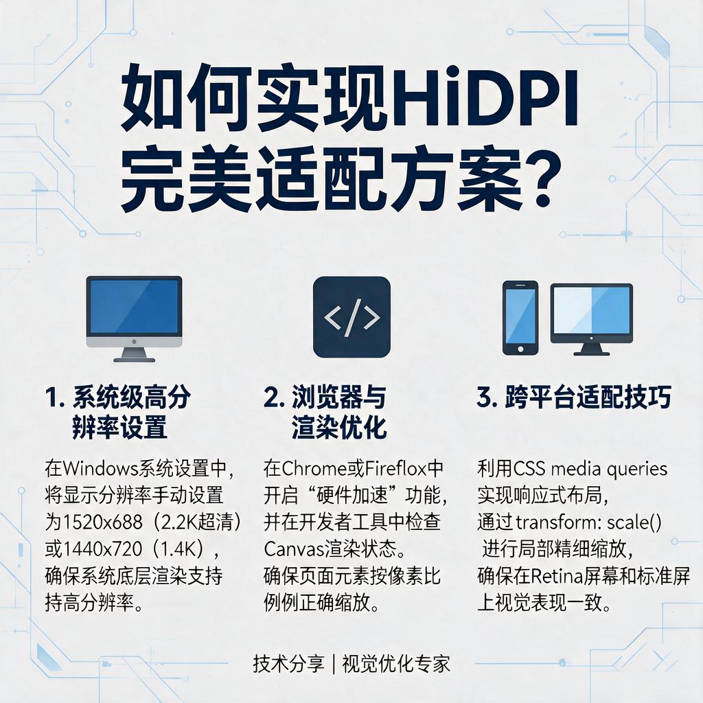 如何实现HiDPI完美适配方案?