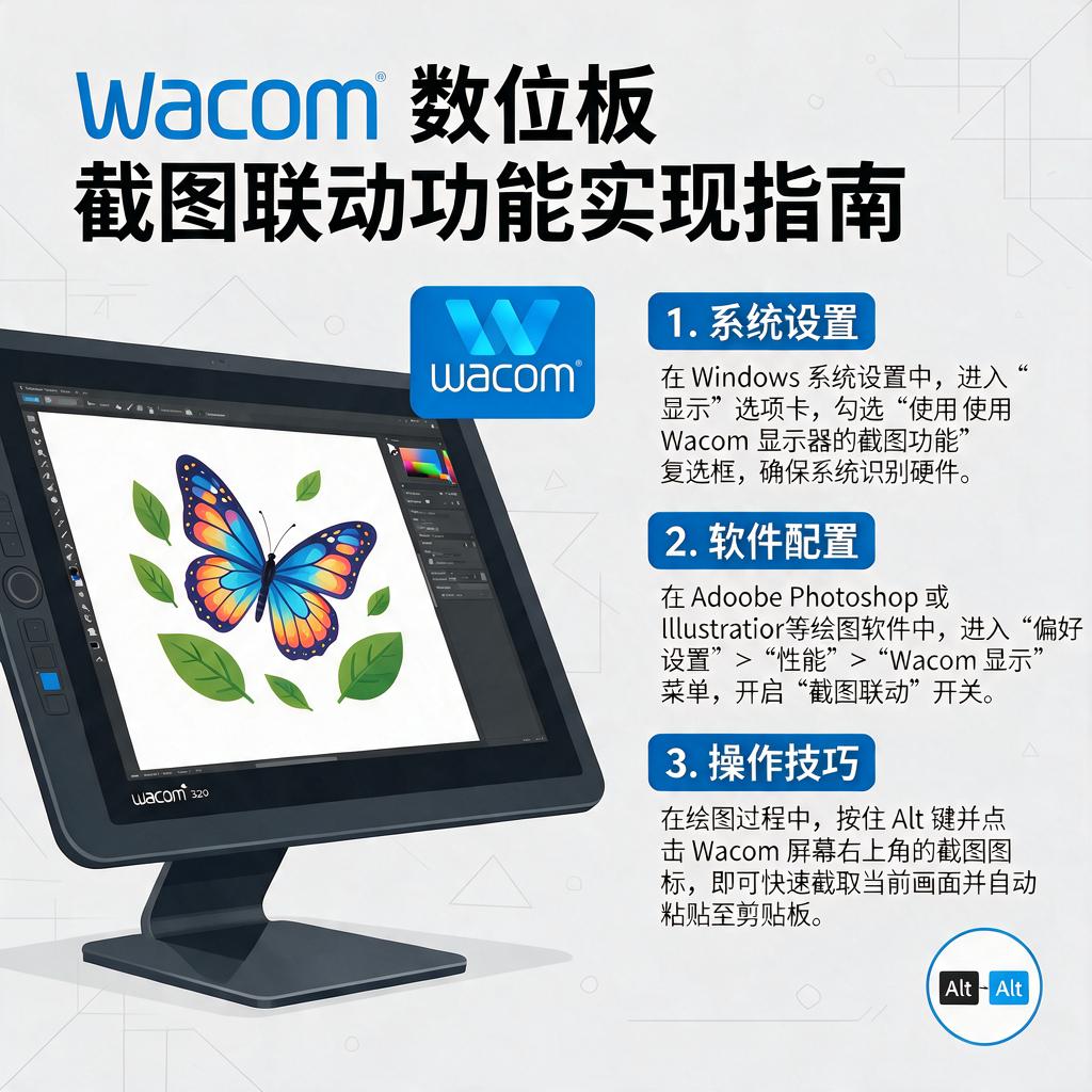 数位板Wacom如何实现截图联动功能?